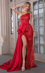 Rachel Allan 70810 Red Iridescent