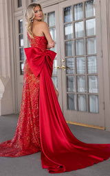 Rachel Allan 70810 Red Iridescent