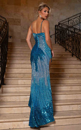 Rachel Allan 70860 Turquoise Ombre