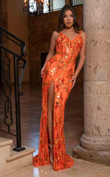 Rachel Allan 70866 Tangerine/Gold