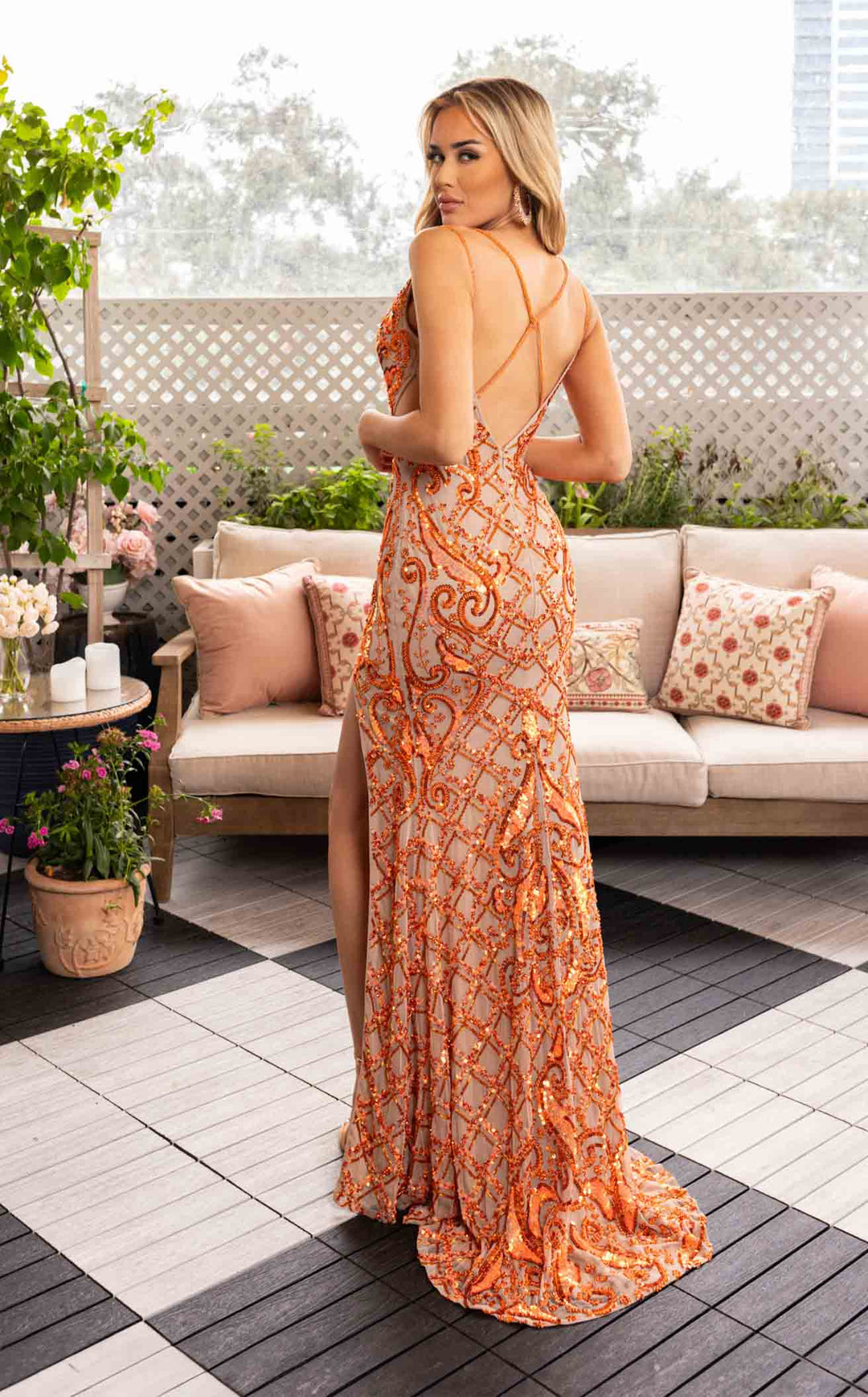 Rachel Allan 70901 Nude-Tangerine
