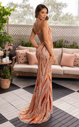 Rachel Allan 70915 Nude-Tangerine