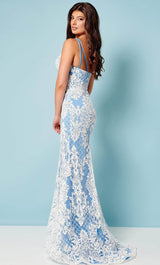 Rachel Allan 70277 Turquoise-White