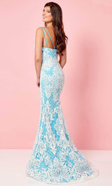 Rachel Allan 70277 Turquoise-White