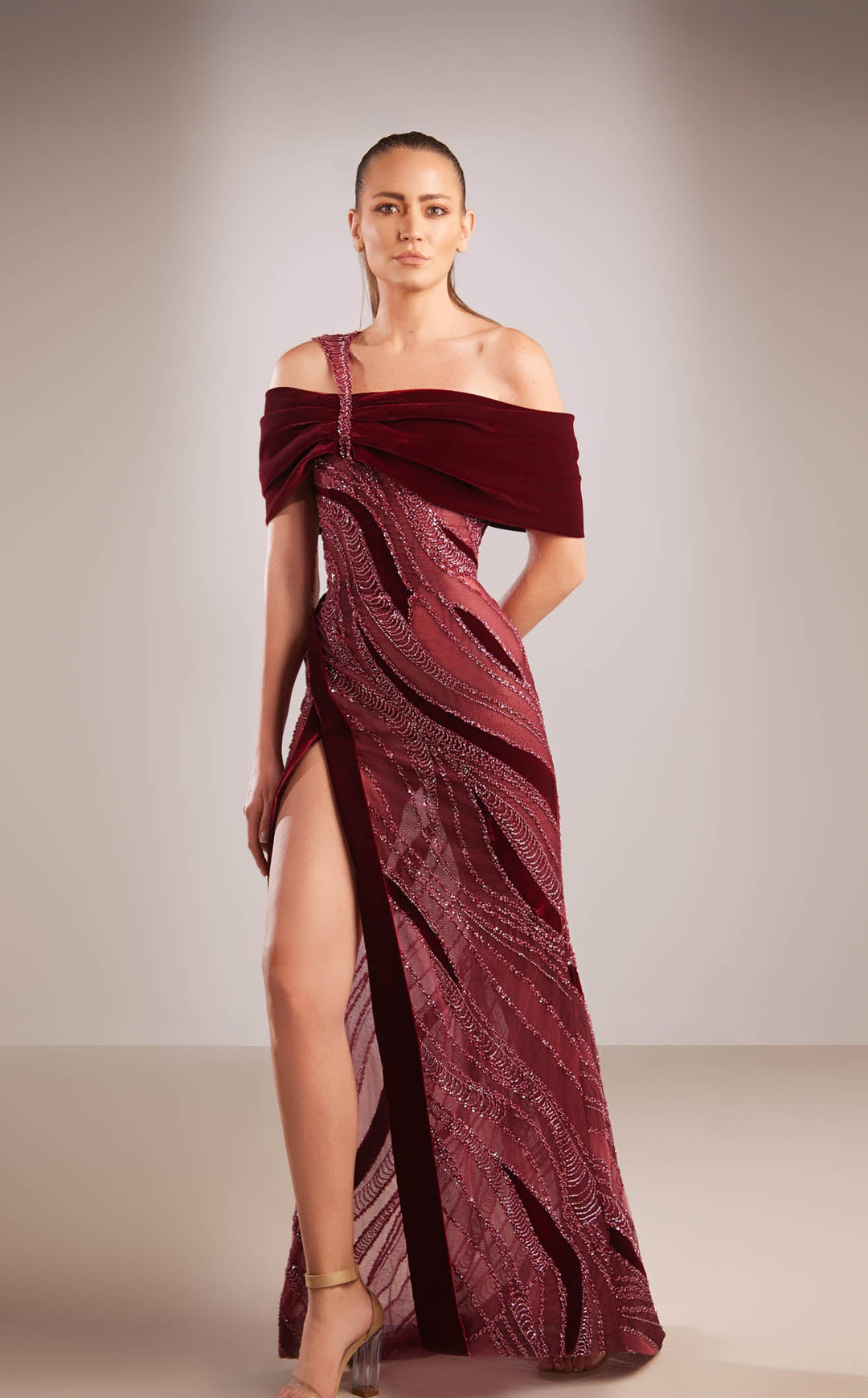 Reverie Couture FW183 Burgundy