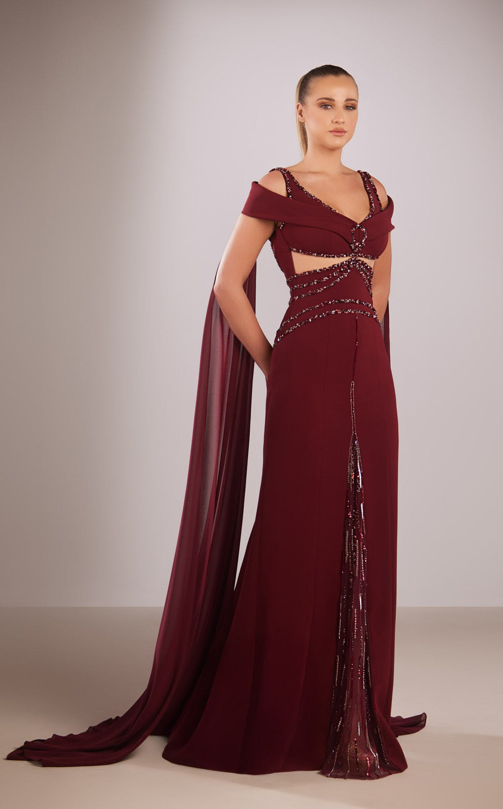 Reverie Couture FW186 Burgundy