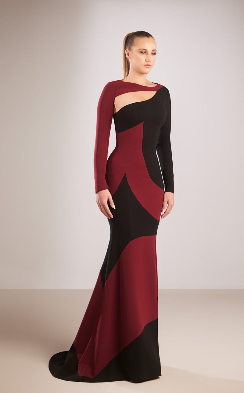 Reverie Couture FW187 Burgundy/Black