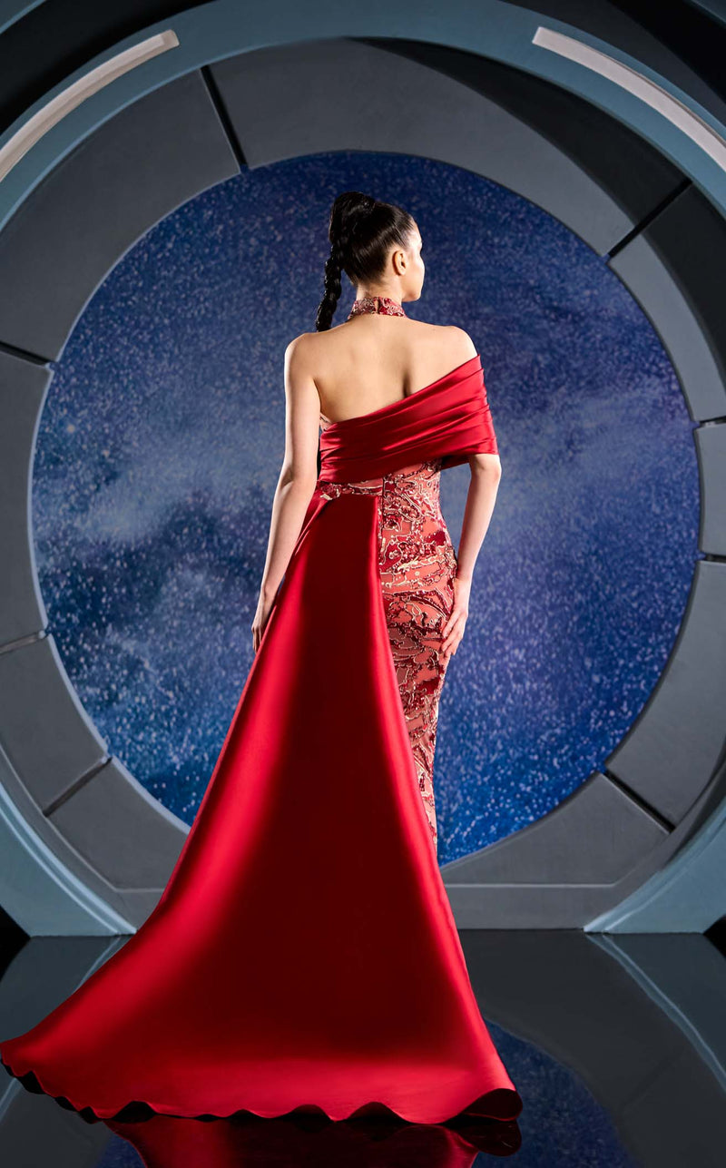 Reverie Couture FW24118 Red/Gold