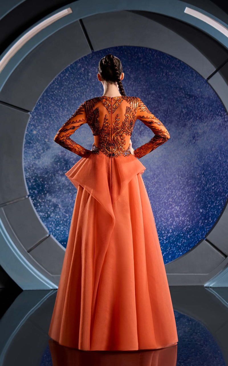 Reverie Couture FW24130 Orange