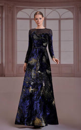 Reverie Couture FW266 Navy/Gold