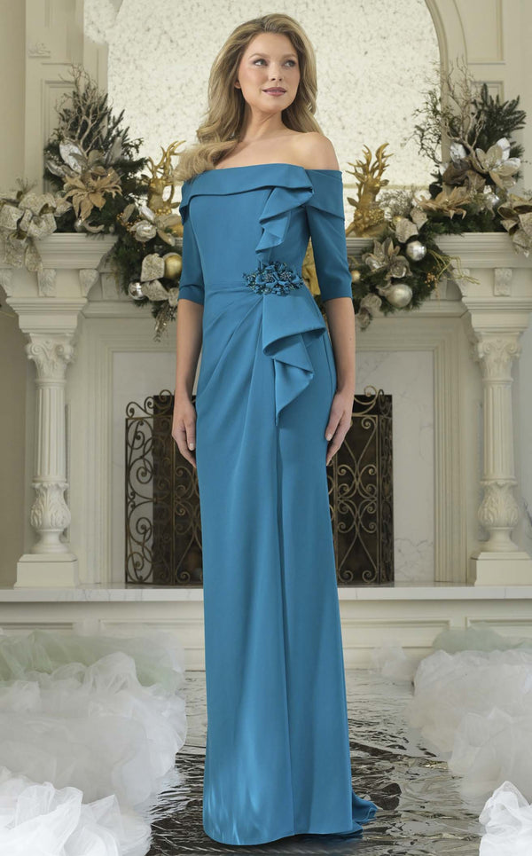 Rina Di Montella RD3202 Teal Blue