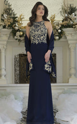 Rina Di Montella RD3345 Navy/Gold