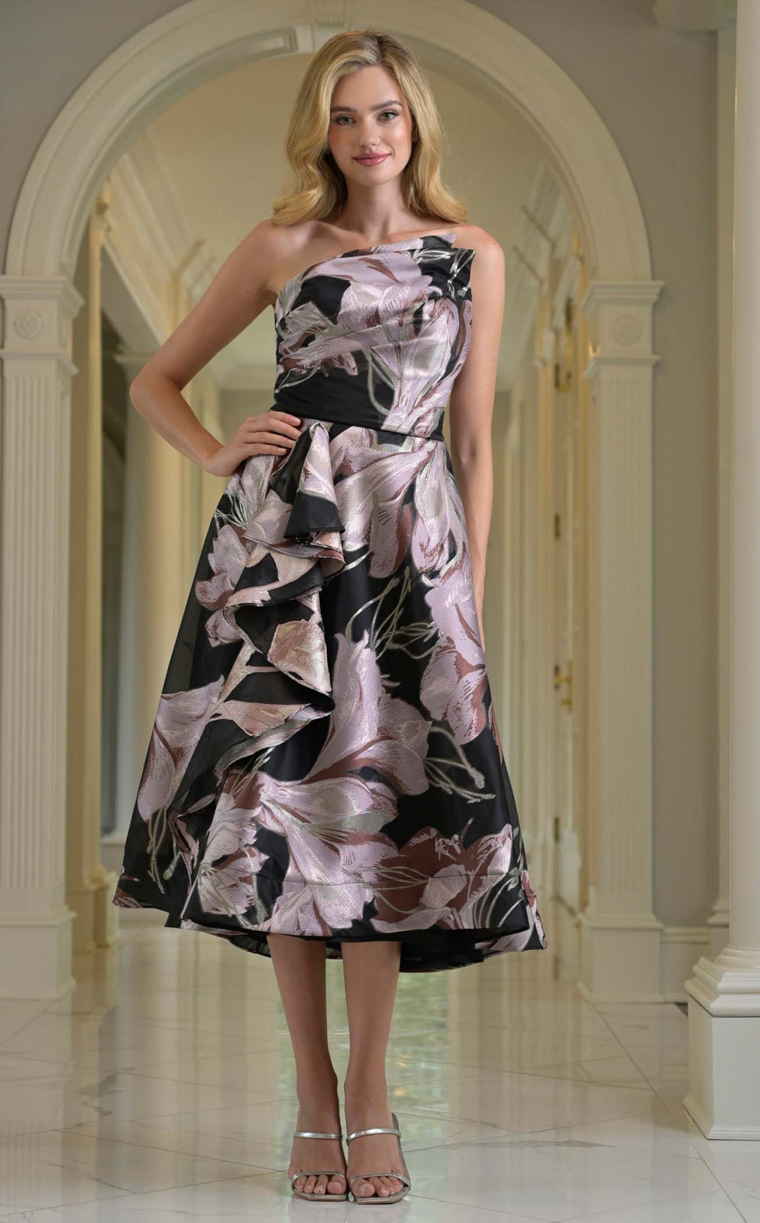 Rina Di Montella RD214 Black-Mauve