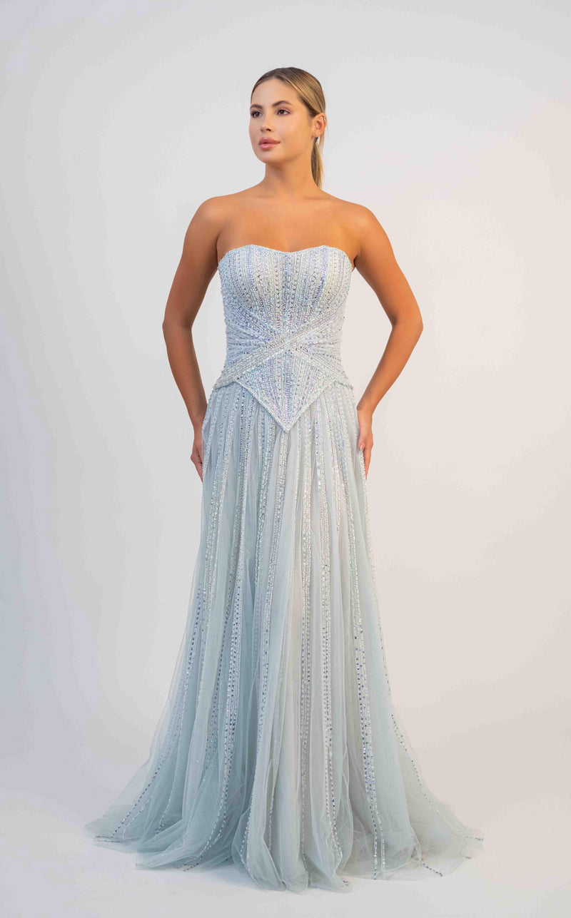 aquamarine bridesmaid dresses Sara Safa FW25012 Dress drip dry MondayMemberMoment #MCLUniforms Dress Blues twisted around in romantic Color:Grapefruit