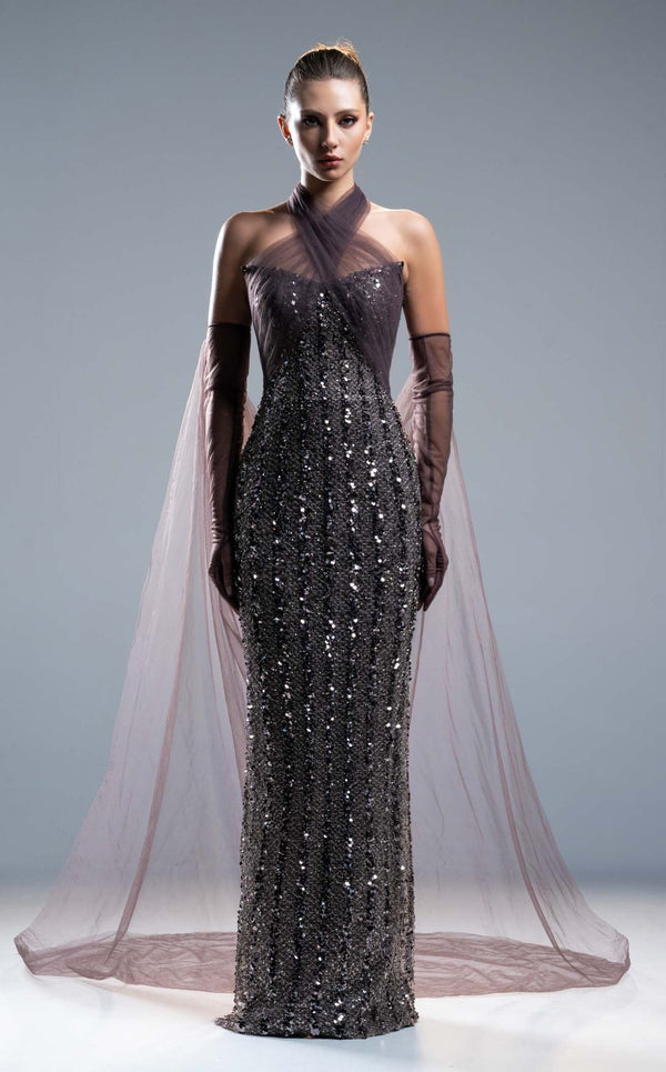 Sara Safa SS25003 Anthracite Brown