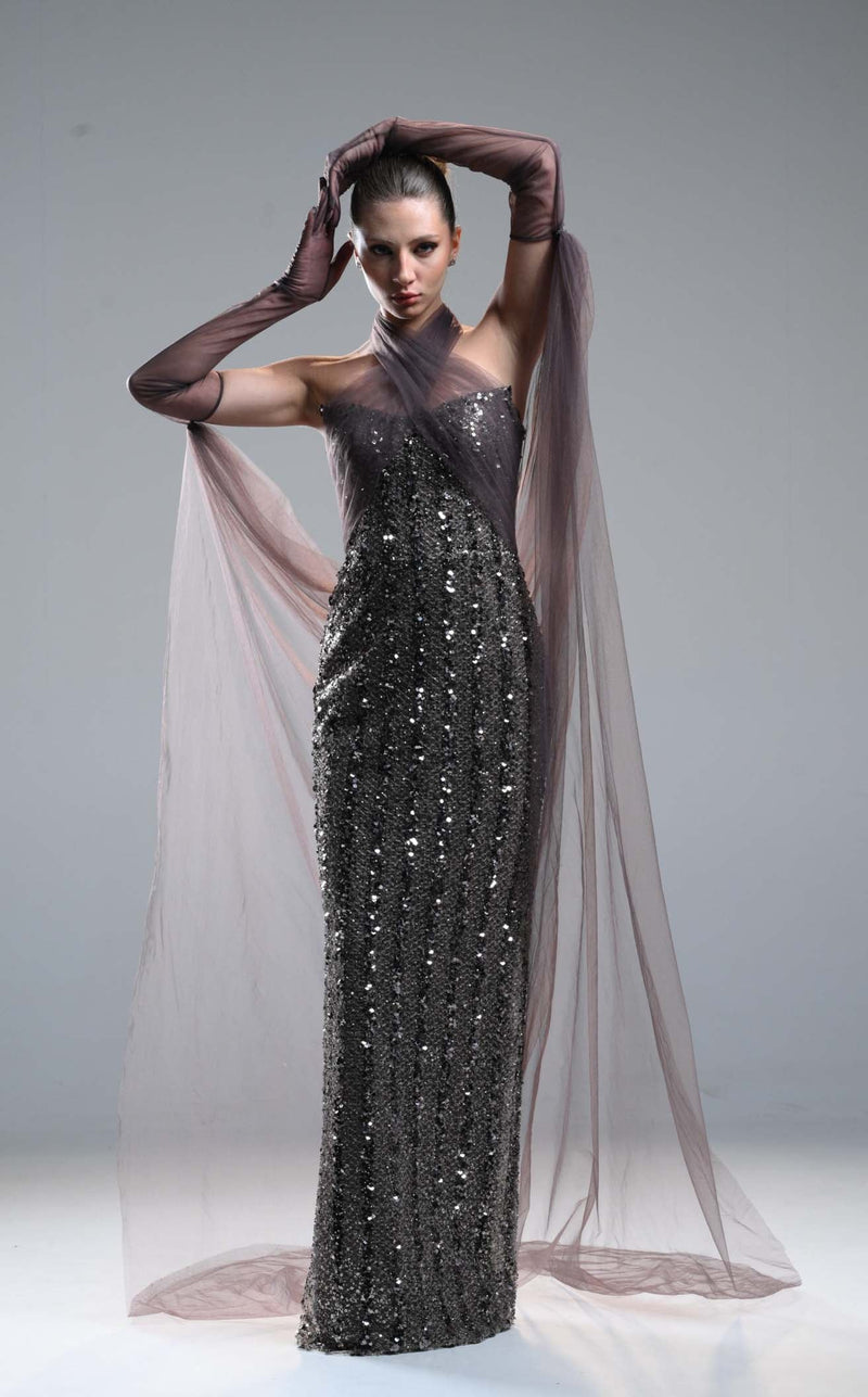 Sara Safa SS25003 Anthracite Brown