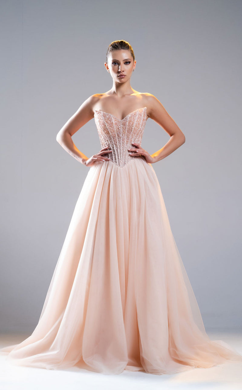 Sara Safa SS25016 Soft Pink