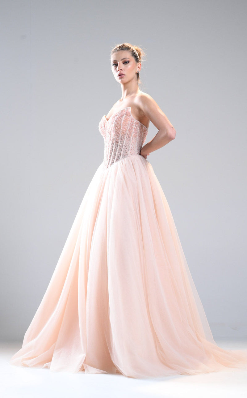 Sara Safa SS25016 Soft Pink