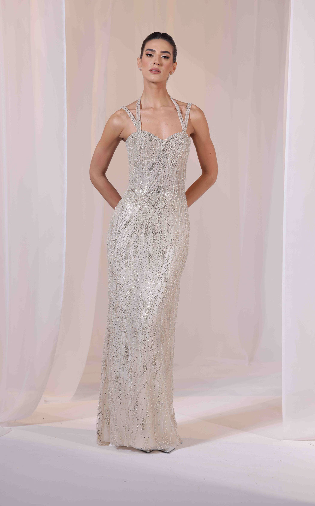 Sara Safa SS26015 Gold/White