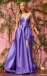 Sherri Hill 55005 Purple