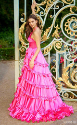 Sherri Hill 56258 Bright Pink