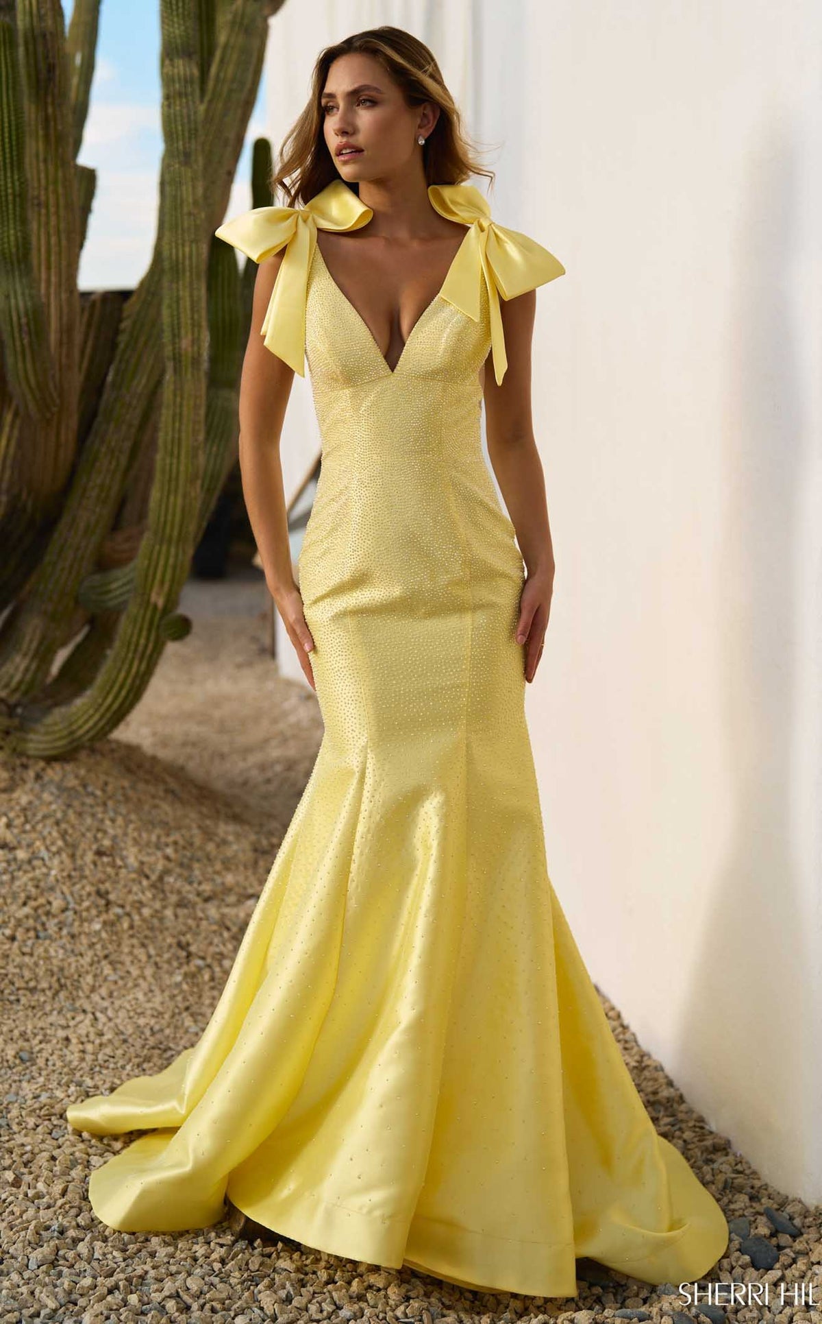 silk light yellow dress plus size yellow dress for women Anderson Maxi Dress, in Pale Yellow Luxe  Satin, Size: Medium