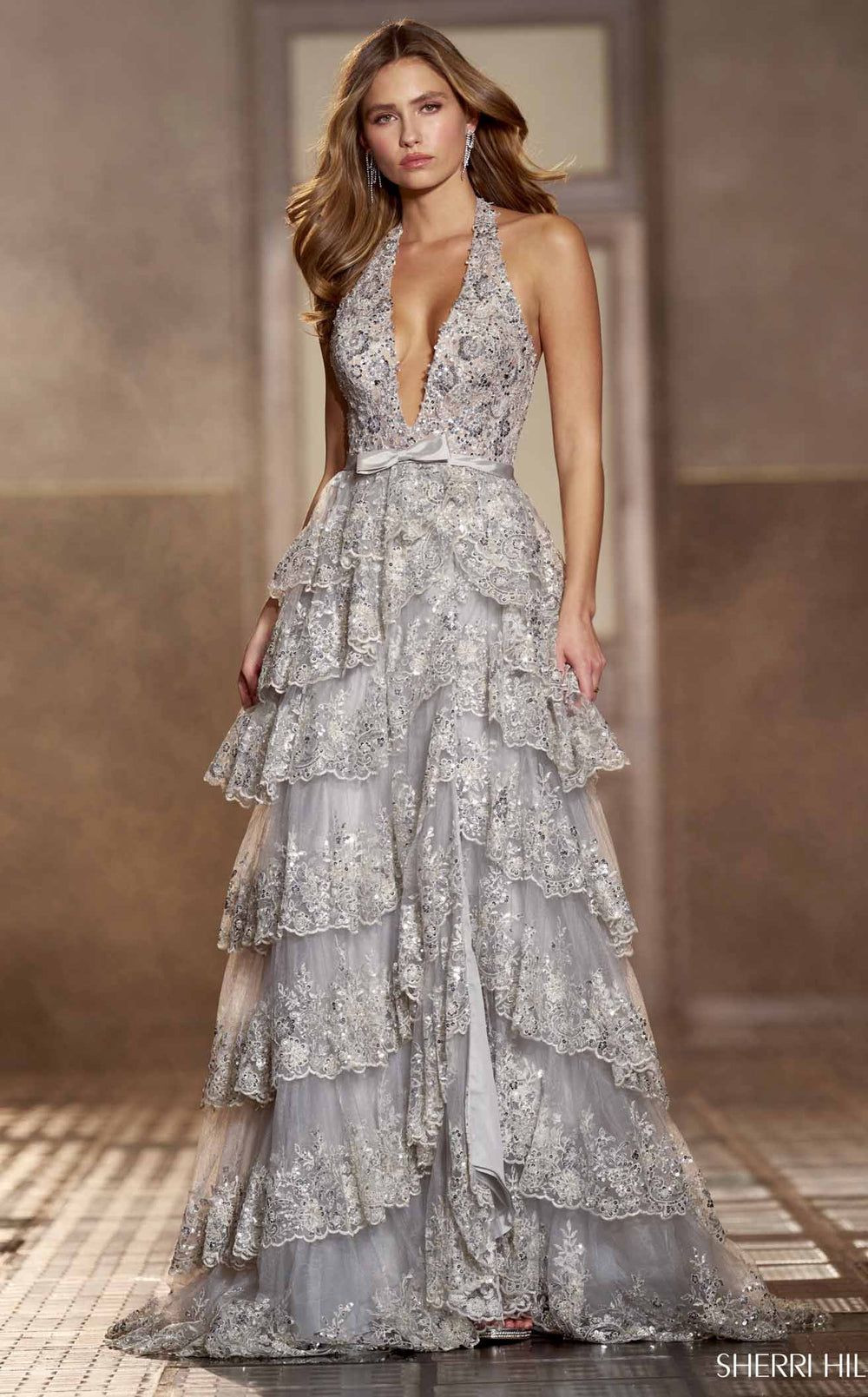 Sherri Hill 56706 Silver