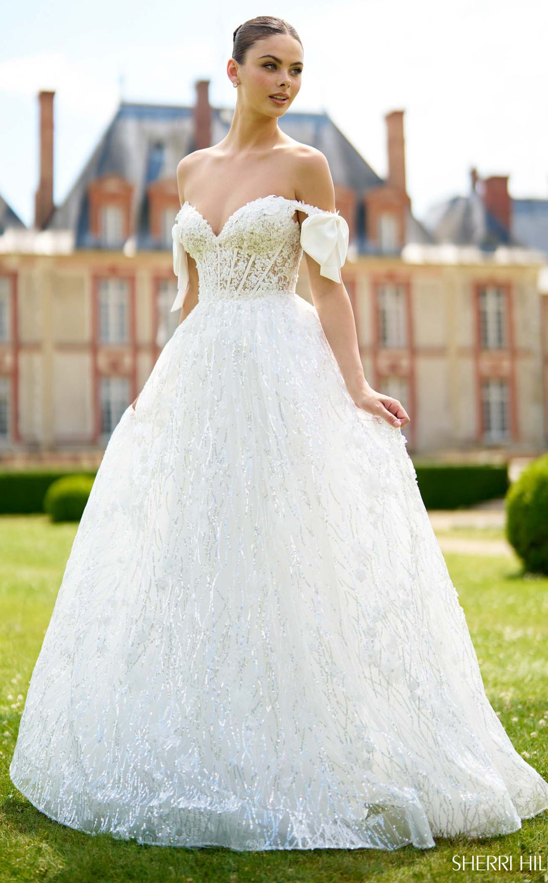 Sherri Hill 56865 Ivory
