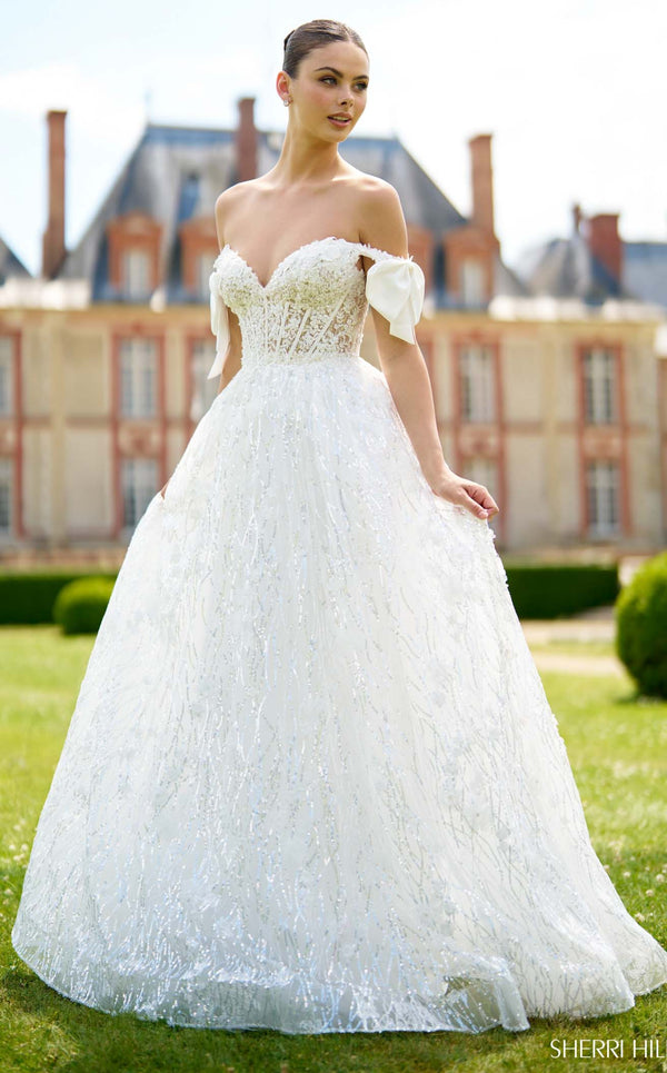 Sherri Hill 56865 Ivory