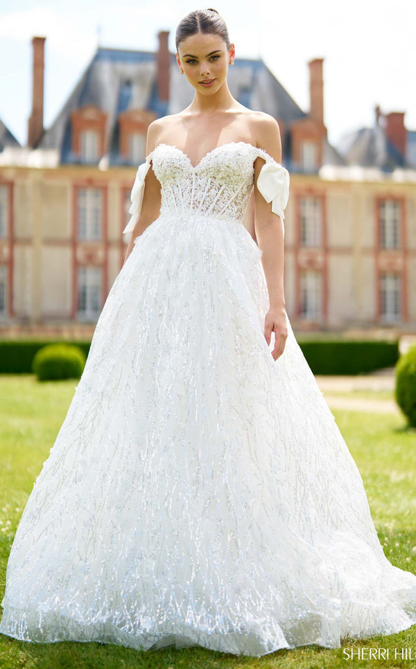 Sherri Hill 56865 Ivory