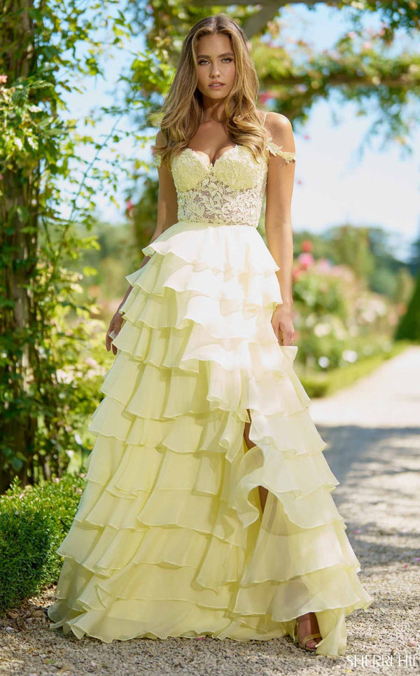 Sherri Hill 56868 Yellow