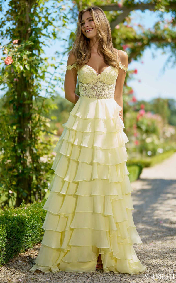 Sherri Hill 56868 Yellow