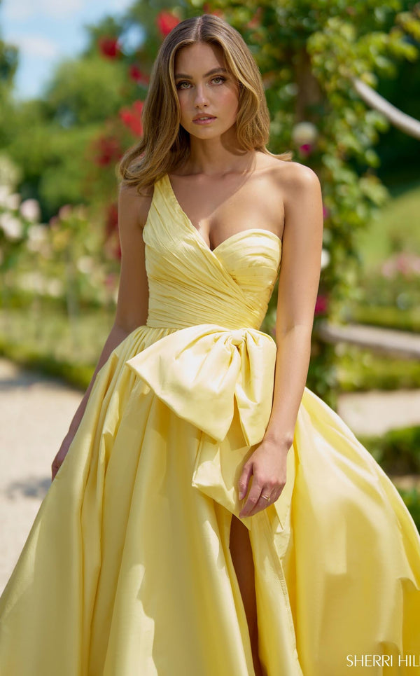 Sherri Hill 56872 Light Yellow