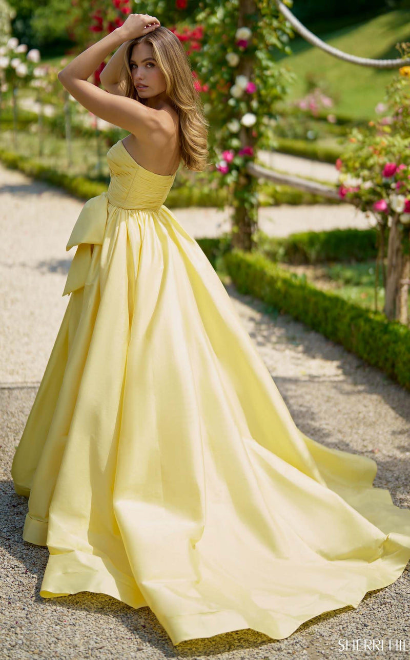 Sherri Hill 56872 Light Yellow