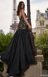 Sherri Hill 56885 Black/Gold