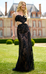 Sherri Hill 56903 Black/Nude