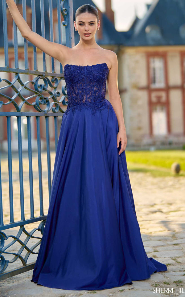 Sherri Hill 56912 Navy