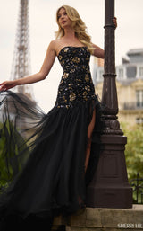 Sherri Hill 56916 Black/Gold/Gunmetal