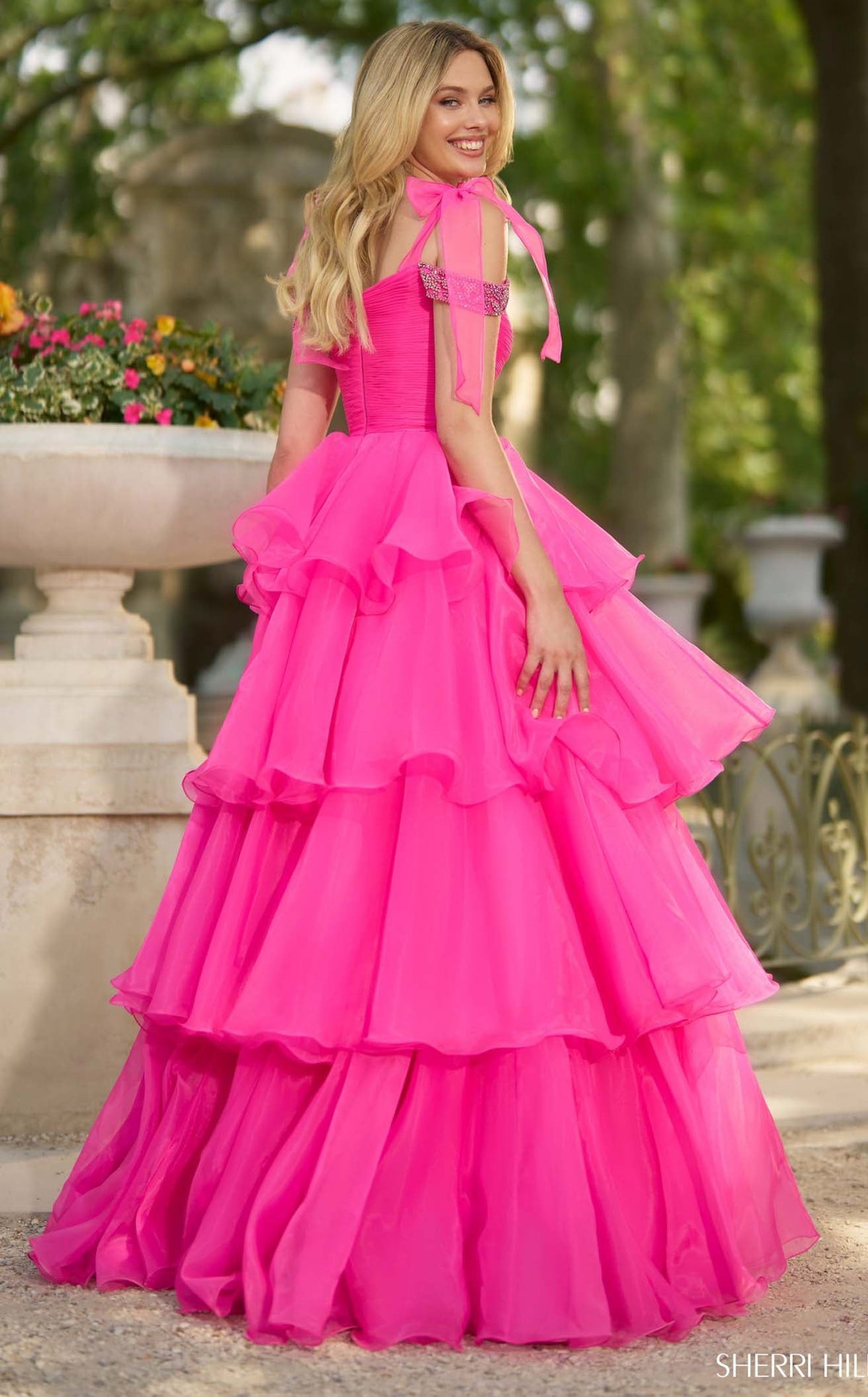 Sherri Hill 56927 Prom Dress - Bright Fuchsia | NewYorkDress Sherri Hill 56927 Prom Dress - Bright Fuchsia | NewYorkDress