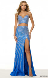 Sherri Hill 56931 Royal/Silver
