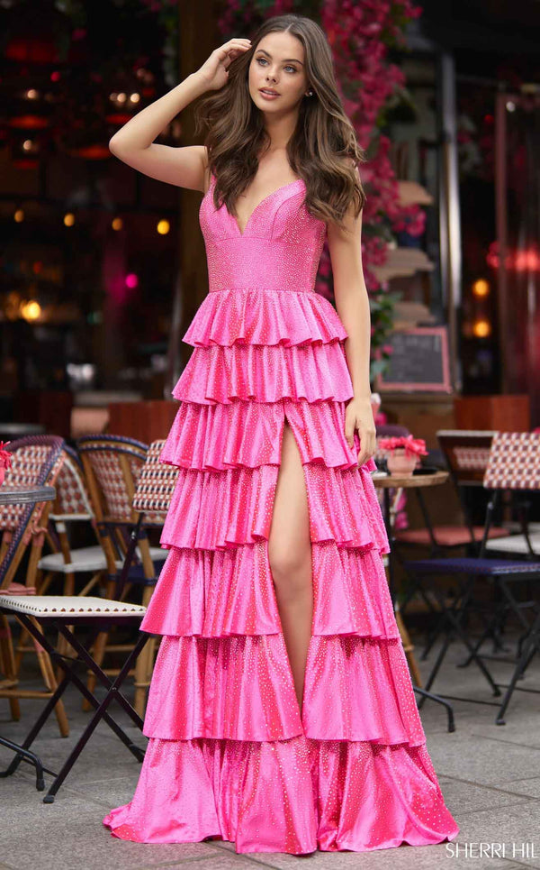 Sherri Hill 56980 Bright Fuchsia