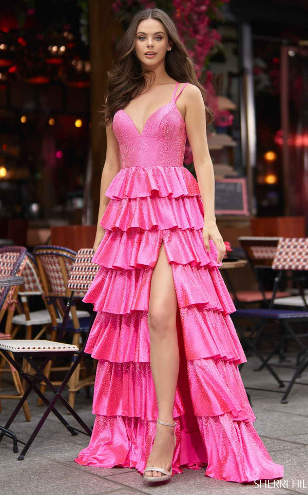 Sherri Hill 56980 Bright Fuchsia
