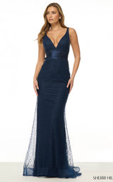 Sherri Hill 57002 Navy