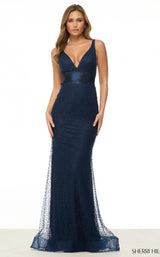 Sherri Hill 57002 Navy