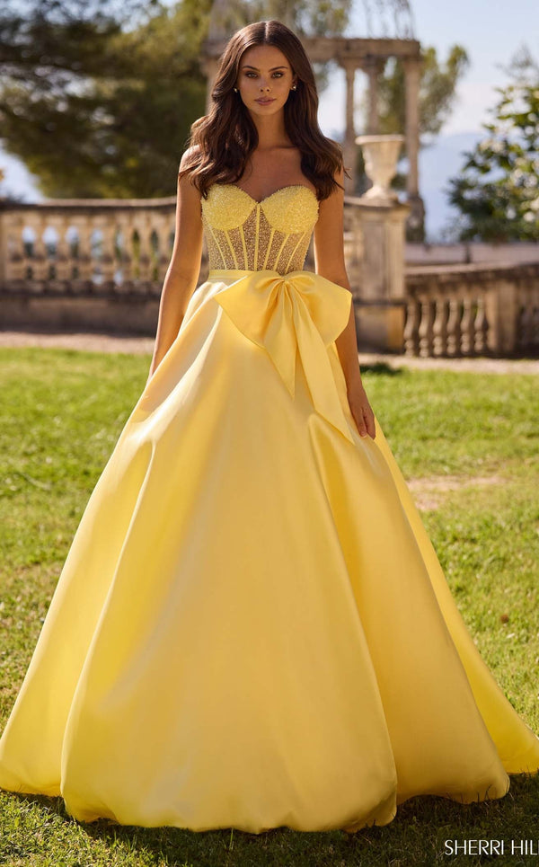 Sherri Hill 57035 Light Yellow