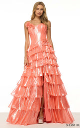 Sherri Hill 57125 Orange-Pink