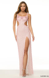 Sherri Hill 57158 Ivory/Pink/Ab