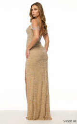 Sherri Hill 57186 Nude/Ivory/Silver/Ab