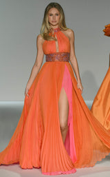 Sherri Hill 57237 Orange/Bright Pink