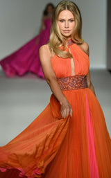 Sherri Hill 57237 Orange/Bright Pink